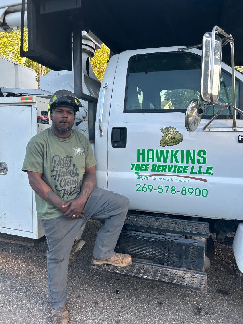 Kurtis Hawkins, owner and operator of Hawkins Tree Service